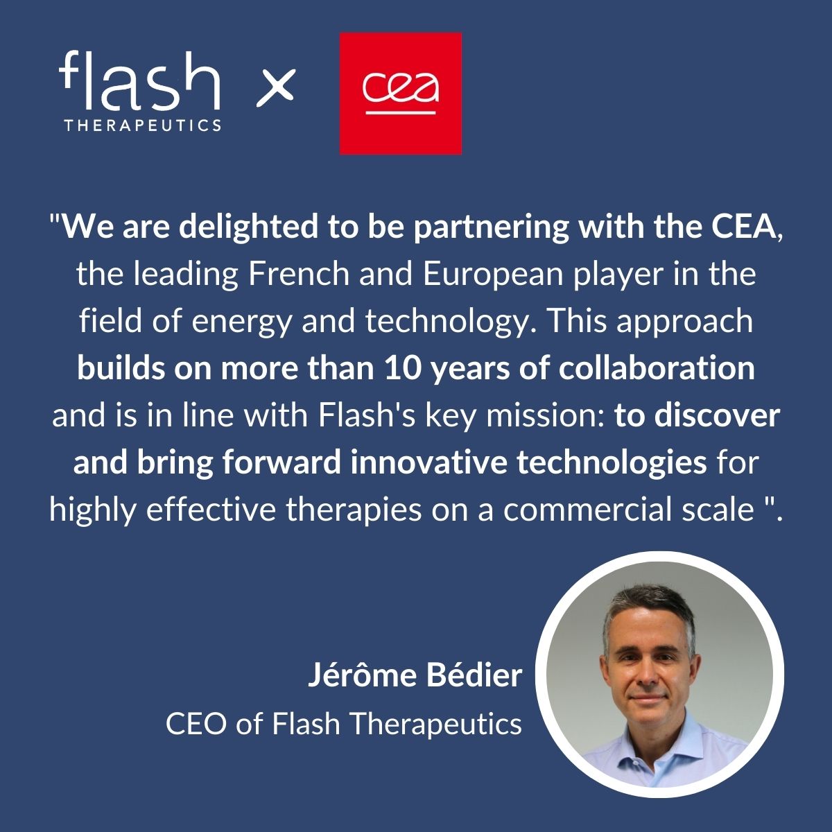 PR : CEA x Flash Therapeutics